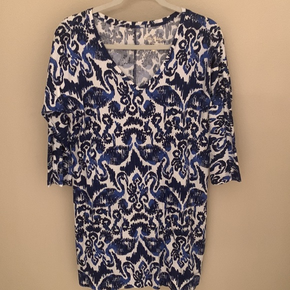 Lilly Pulitzer blue and white tunic dress - Picture 2 of 4